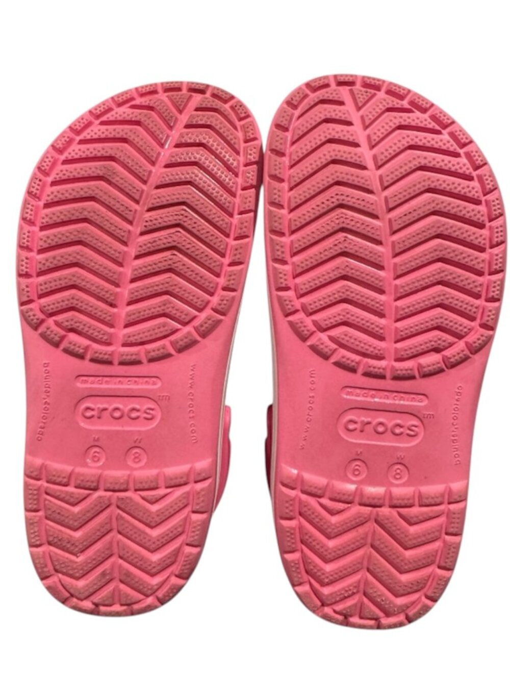Crocs Crocband Platform Clogs Women's 8 Pink Elevated Comfort Casual EUC - Picture 4 of 6